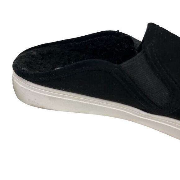 Steve Madden Zima Womens Black Sherpa Lined Slip On Mules Loafers Shoes sz 8.5 - Picture 3 of 16